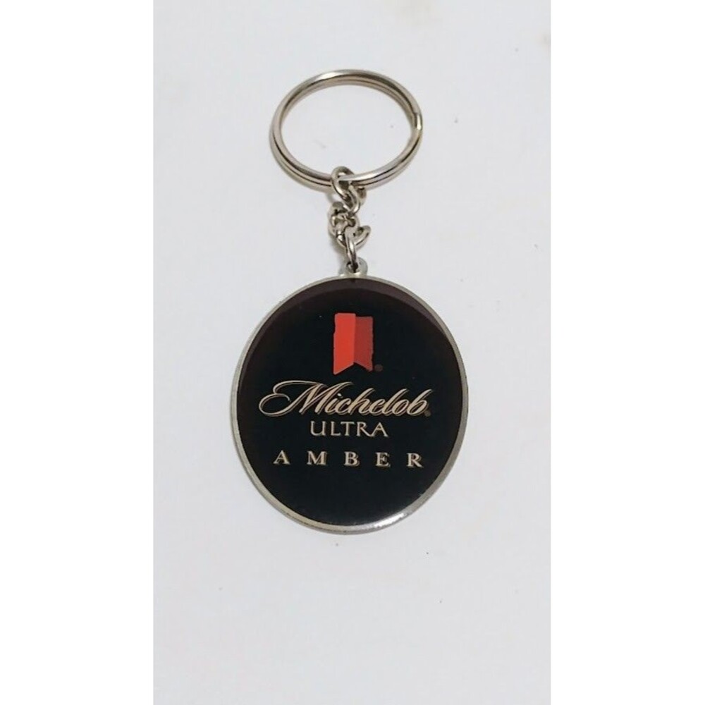 VINTAGE MICHELOB ULTRA AMBER BEER STAINLESS KEY CHAIN